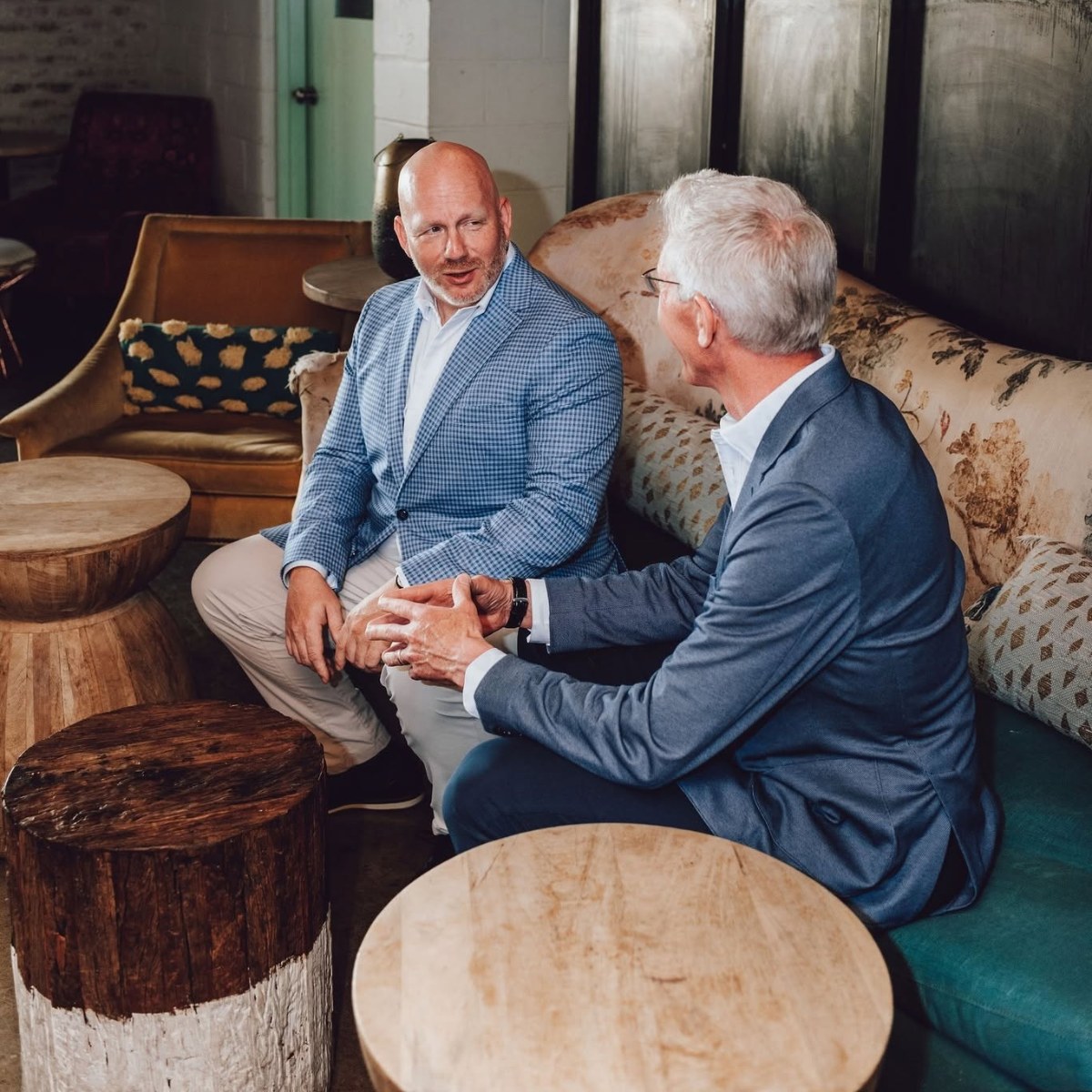 Gary Morris, Founder of Vantage Business Brokers, in conversation with a client